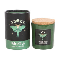 Dark Forest Luna Moth White Sage Candle