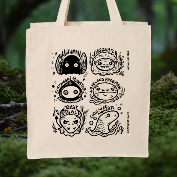 Shapeless Flame Know Your Cryptids Tote Bag