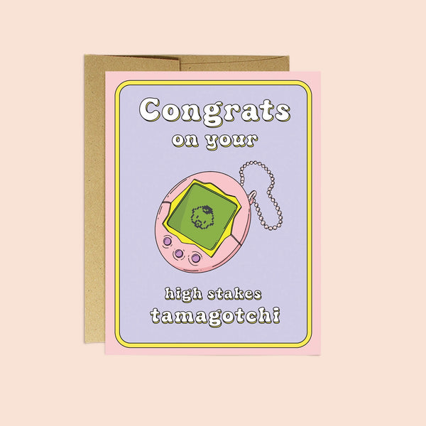 Tamagotchi Baby Greeting Card