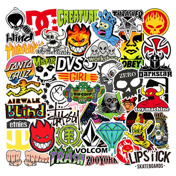 Glossy Skateboard Stickers – Obscurityshop