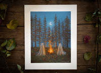 Gloomy Grove Niki Quist Ghost Print - Fireside