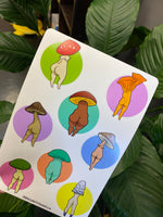 Mushroom Butt Sticker Sheet