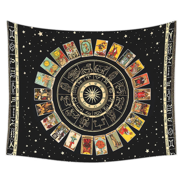 Tarot Wheel Tapestry