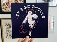 Framed Sacha Stephan Let's Go Ghouls 8x10 Print
