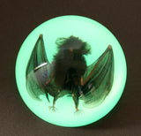 Domed Glow In the Dark Bat  Paperweight