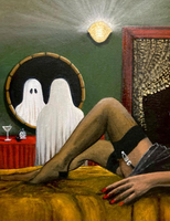 Olivia Steen Spooky Boudoir Art Print