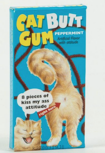 Cat Butt Blue Q Gum