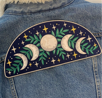 XL Moon Phase Embroidered Patch