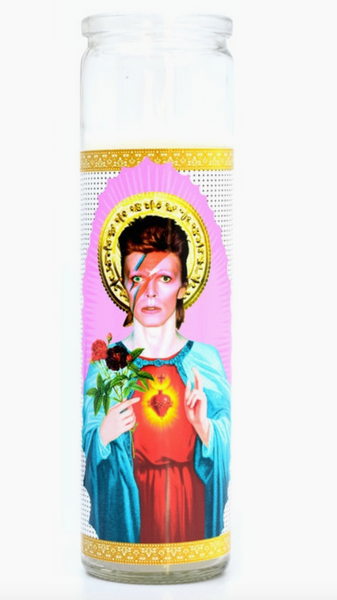 David Bowie Prayer Candle