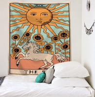 The Sun Tarot Card Medium Size Tapestry