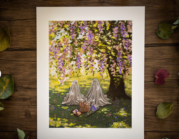 Gloomy Grove Niki Quist Ghost Print - In Love With a Ghost