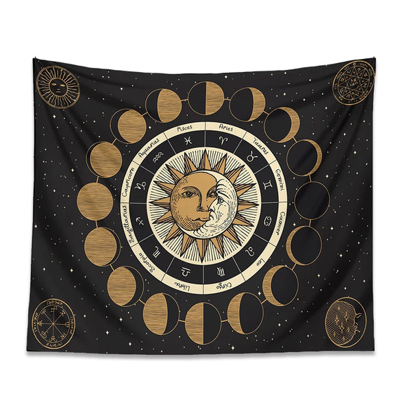 Astrology Moon Phase Tapestry