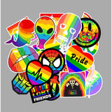 Rainbow Glossy Stickers