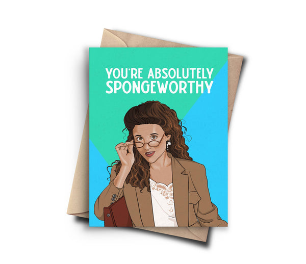 Seinfeld Sponge Worthy Greeting Card