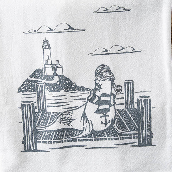 Sea Lion Tea Towel