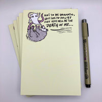 Shapeless Flame Not To Be Dramatic Possum Notepad - 4x6