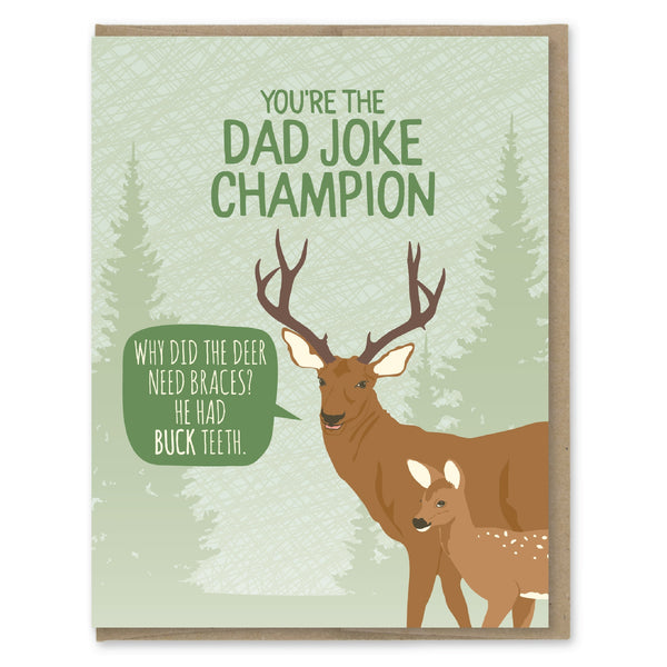 Dad Joke Champion Greeting Card