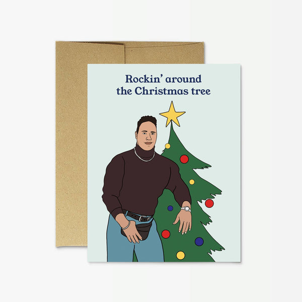 Rockin' Around the Christmas Tree Greeting Card