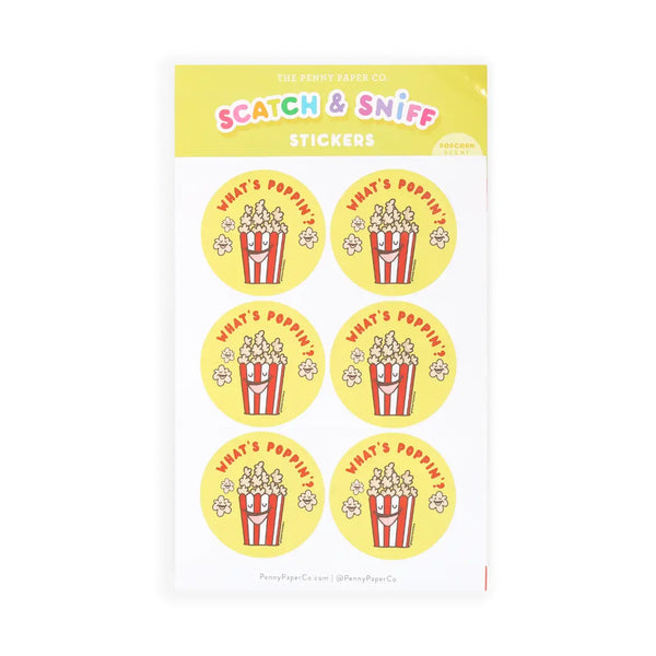 Scratch and Sniff Popcorn Sticker Sheets