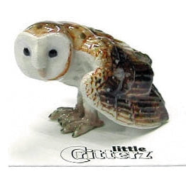 Paleface Barn Owl little critterz figurine
