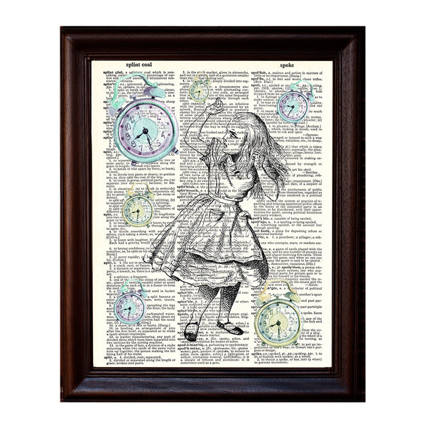 Alice and Clocks Dictionary Print