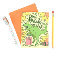 Dino-Mite Birthday Card
