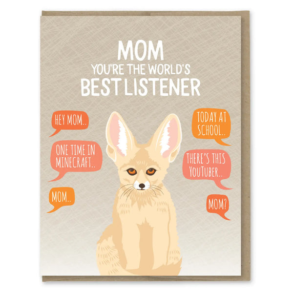 Best Listener Mothers Day Greeting Card