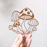 Mushroom Sun Catcher Window Cling