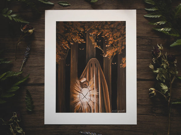 Gloomy Grove Niki Quist Ghost Print - Whispering Woods
