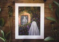 Gloomy Grove Niki Quist Ghost Print - Surreal Garden