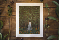Gloomy Grove Niki Quist Ghost Print - Lonely Forest