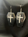 Resin Coffin Earrings