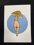 Mushroom Butt Print