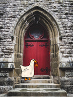 Goose Trick or Treat Ghostie Postie Print