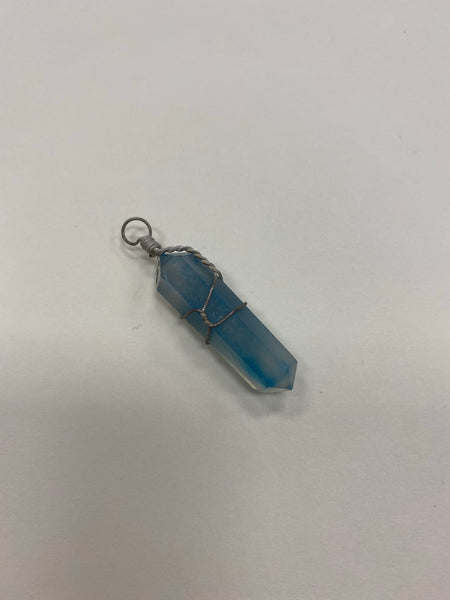 Blue Quartz Polished Pendant