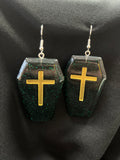 Resin Coffin Earrings