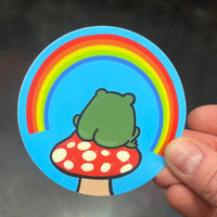 Froggy Butt Sticker