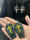Resin Coffin Earrings