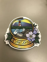 Saint John Globe Vinyl Sticker