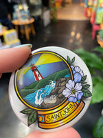 Saint John Snow Globe Magnet