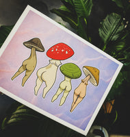 Mushroom Butt Print